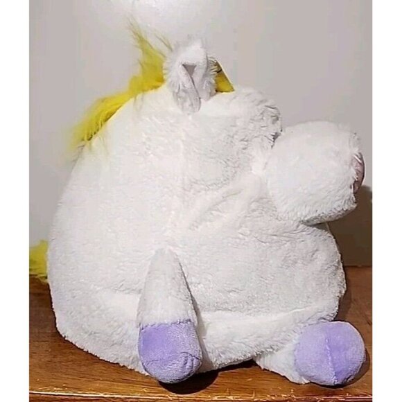 JAY AT PLAY MUSHABLE POT BELLIES SOFT SITTING ROUND WHITE UNICORN 12" PLUSH-EUC - Picture 4 of 11